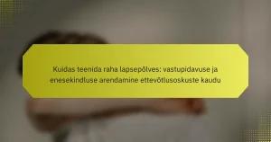 Kuidas teenida raha lapsepõlves: vastupidavuse ja enesekindluse arendamine ettevõtlusoskuste kaudu